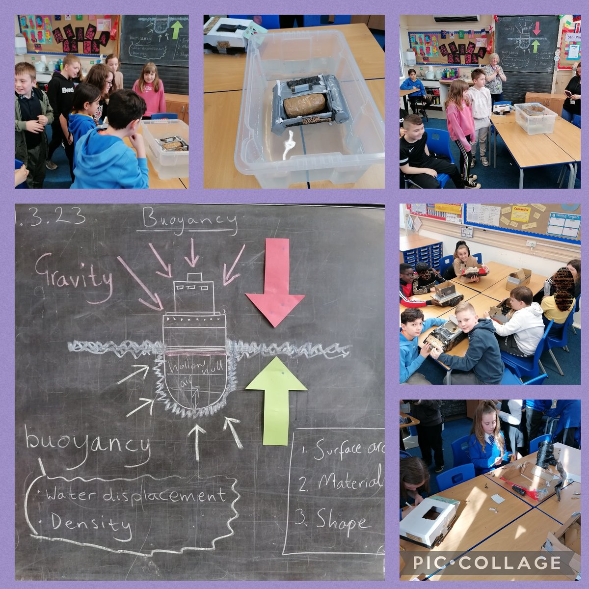 ParkPSClacks's tweet photo. P6 Engineering Challenge - all about 'Buoyancy'! Test phase today; great problem solving and teamwork on display. Rich discussions about design process, planning, material selection and the principles of density/water displacement - AMAZING!!  🚢👩‍🔧👷👏! #STEM #clacks #Engineers https://t.co/OwWaHV2R0E