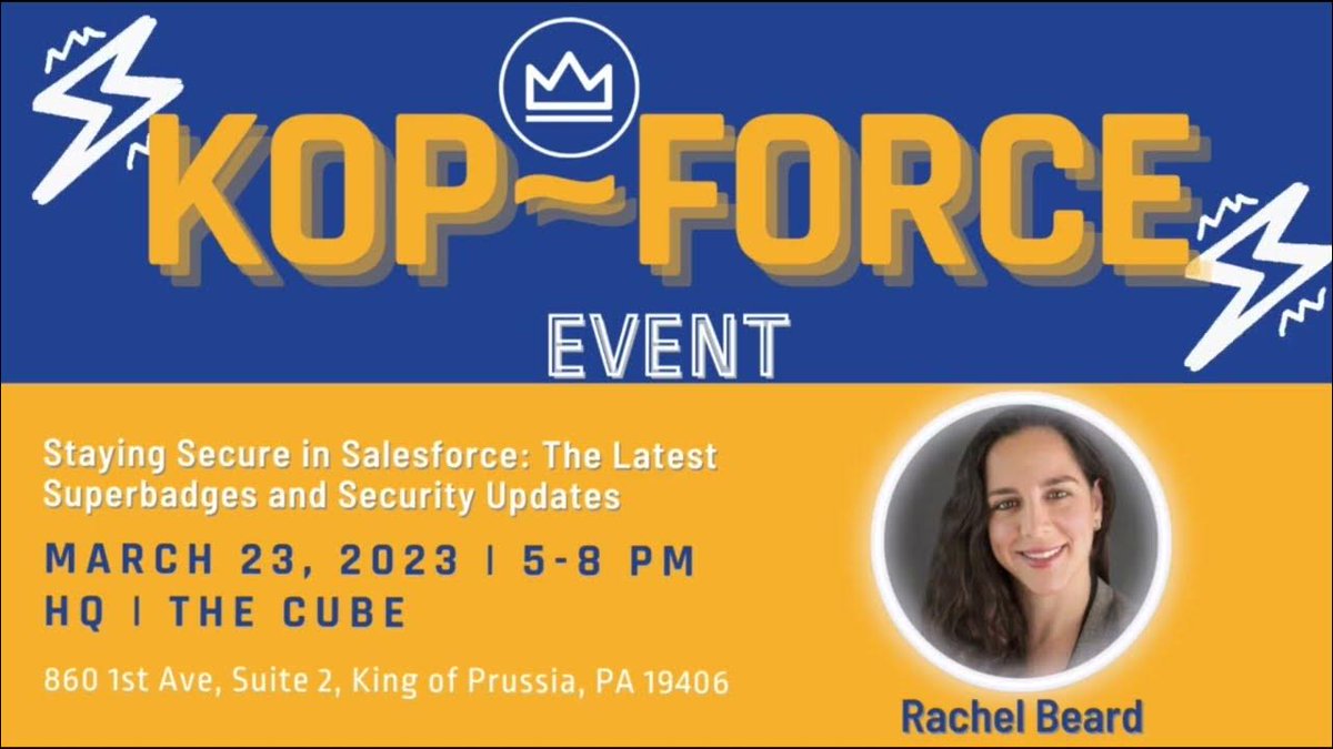 🌩️Trailblazer Community Group Meet-Up Recap🌩️

We had such a great time with Rachel Beard and learned what is new in the world of Security Updates and the most recent SuperBadges. 

Check out our video recap here 👉 youtu.be/U81TNlLiS6o

#Trailblazer #LetsLearnTogether