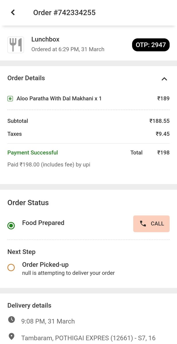 smartbabu003's tweet photo. @RailMinIndia @GMSRailway @IRCTCofficial
I have ordered the food through @eCateringIRCTC for my sister who is traveling in pothigai from Tambaram to virudhunagar. She hasn't received the food yet. The train crossed the Tambaram station.I have tried to contact the caterer, no luck https://t.co/I7l5deR1Ir