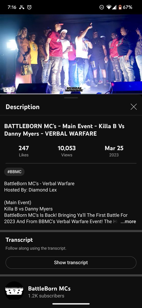 BattleBornMCs's tweet photo. BBMC Just hit another Milestone! Our 2nd Battle To Hit Over 10k! May not seem like much to most, but for a grassroot league in AZ, it's definitely a big thing for us! Salute to Danny and Killa! #BBMC #VerbalWarfare #MainEvent

https://t.co/ZFJgGJ5Exm https://t.co/6e6Ti8QnFy