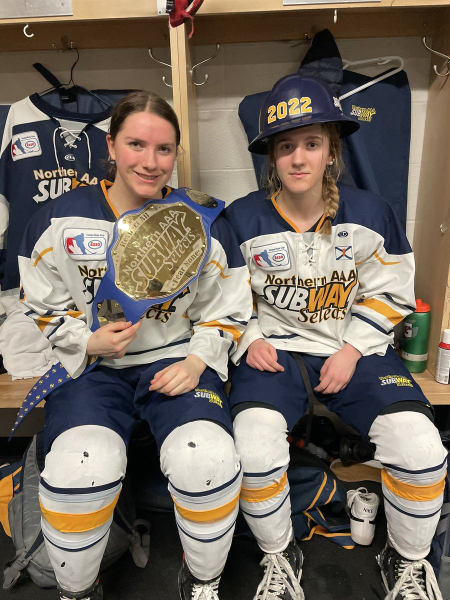 The Selects win their second game of Atlantics 5-1 against the Western Flames! Goals scored by Kendall Doiron(2), Brooke Thomson, Kenzie Greencorn(2)! The hard hat goes to Brooke Williams and the belt goes to Brooke Thomson!