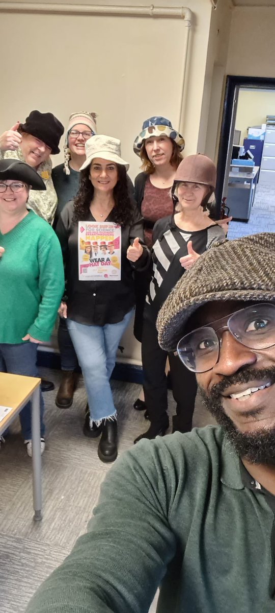 GowenLlp's tweet photo. It’s Wear a Hat day in aid of Brain Tumour Research and our conveyancing team have their hats on in support! #wearahatday @braintumourrsch https://t.co/NYo9OOpdSW