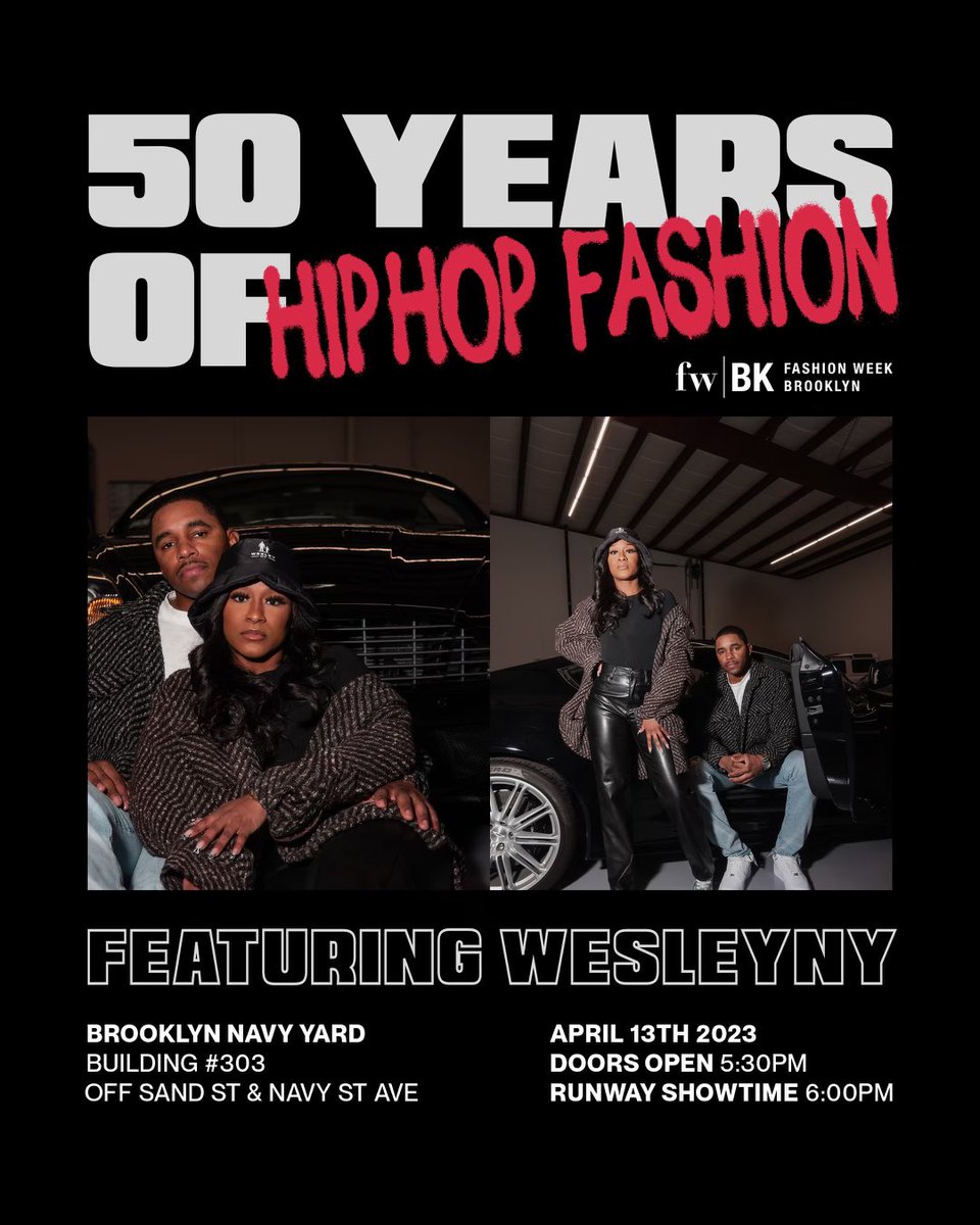 Make sure you save the date!! April 13th 
WesleyNY x Brooklyn fashion week 

🔗 to tickets fashionweekbrooklyn.com/event-details/…