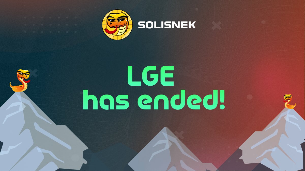 Umm... so... new record for #LGE sell out? 😎

The #SoliSnek #LGE raised its cap of 20,000 $AVAX in just 4 mins 40 seconds! 🔥

That concludes the #LGE and lets us continue to launch the best DEX @avalancheavax has ever seen!

LETS GO!!!

🐍