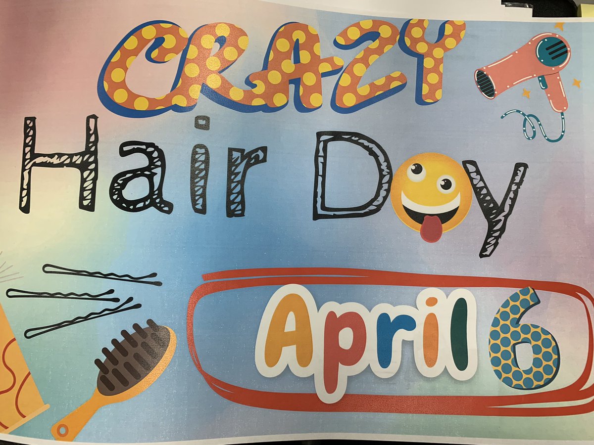 Get ready Eagles: crazy hair day is next Thursday!
