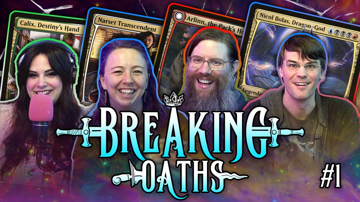 Interested in Oathbreaker gameplay? ⚔️✨

Join us for the premiere of GLHF's new series feat. #mtgoath games with extremely fun decks! 

Maria, Meghan, Judge Rob &amp; Judge Erick battle for the crown in 60-card singleton. Premieres tonight at 6pm Central! 

More info below! ⬇️