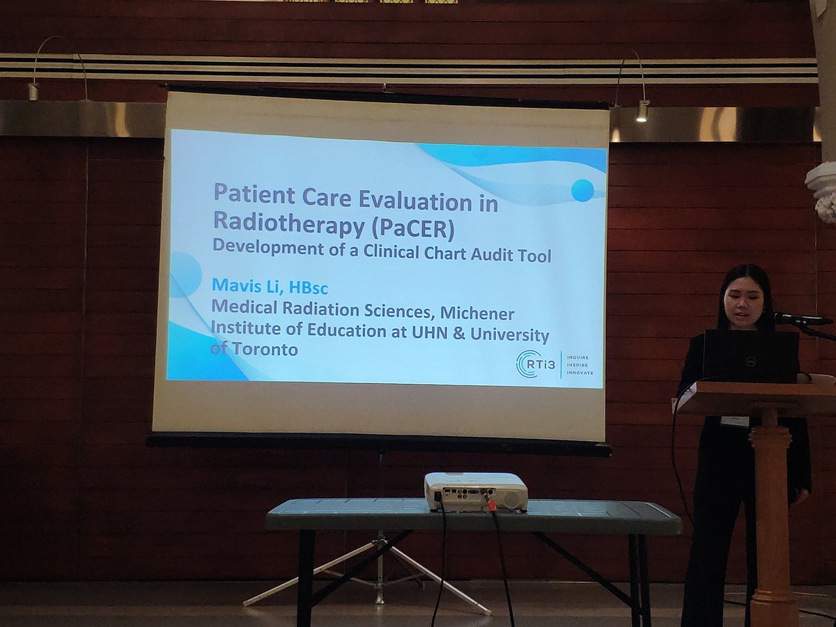 carmen_chan1's tweet image. Junior Investigator Mavis Li @RadMedPM @UofTDRO, on assessing the quality of patient care documentation using a standardized chart audit tool. Both staff AND patient perspectives were included. 

#continuityofcare
#patientcenteredcare 
#RTi3Conference