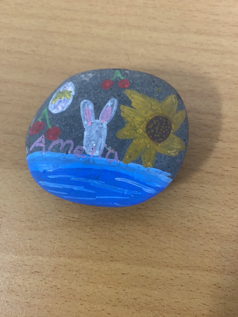 GreenbankSch's tweet photo. During the event the children painted pebbles #ACSrocks and are tasked with hiding them around Rochdale. @realrochdale @RochdaleCouncil @Autism ๐๐ผ๐๐ผ https://t.co/01fKoi9ECG