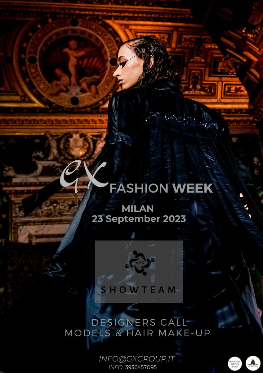 GX Fashion Week Milano 
    Registration Open!!!
    Aps Showteam
 #Gxfashionweek #milanofashionweek #designers #gentianadervishi #apsshowteam