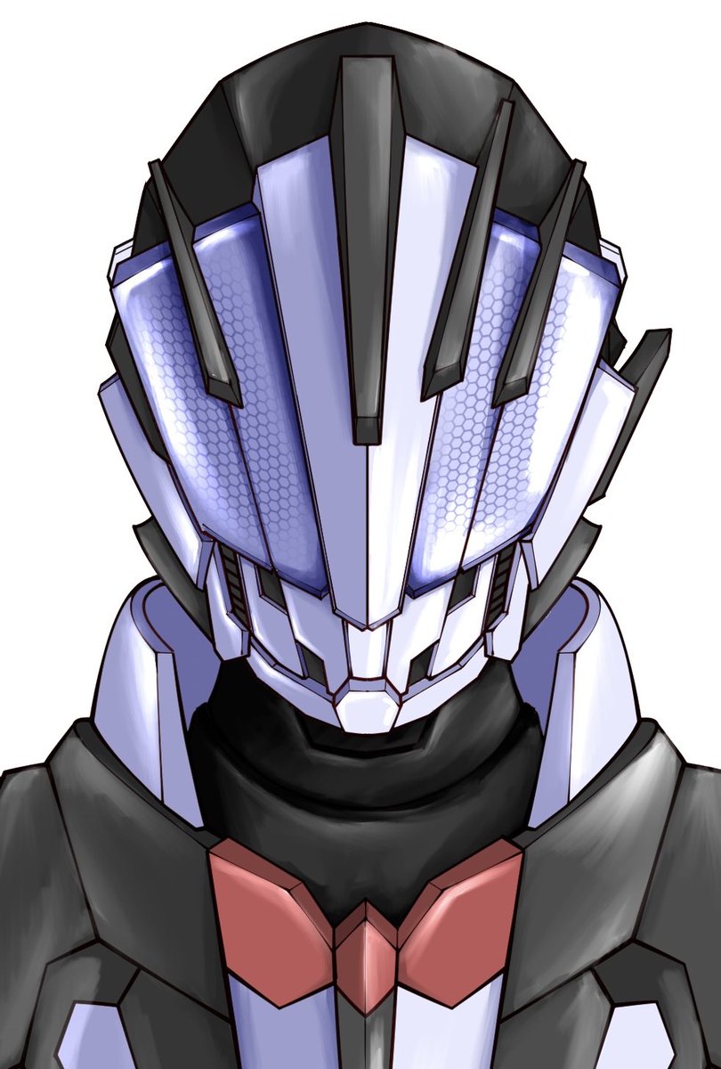 white background 1boy male focus solo white eyes tokusatsu straight-on  illustration images