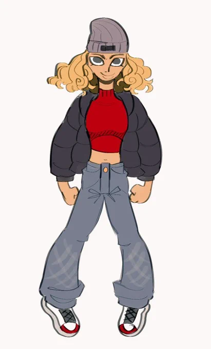 redesign of an oldish character for my story 