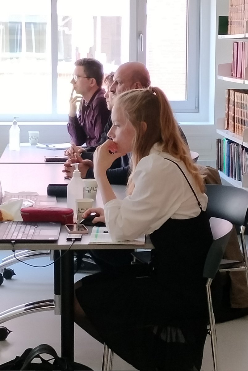 My brilliant PhD student @EmmaSkars just gave her oral presentation at #NACP2023, and I was so absorbed I totally forgot to take a picture 😄 - so here is instead an image of her deeply absorbed in the work leading up to the presentation... #DBCG