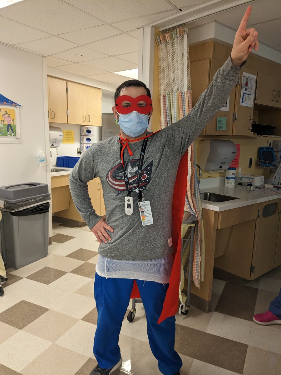 In case anyone ever wondered why A) Pediatrics is the best and/or B) the Dialysis unit is the best...
Our nurses are amazing and work effortlessly to bring our #ESRD patients joy! 
#Pediatrics #pedsTwitter #nephrology #dialysis #pediatricnephrology #super #nurse #hero