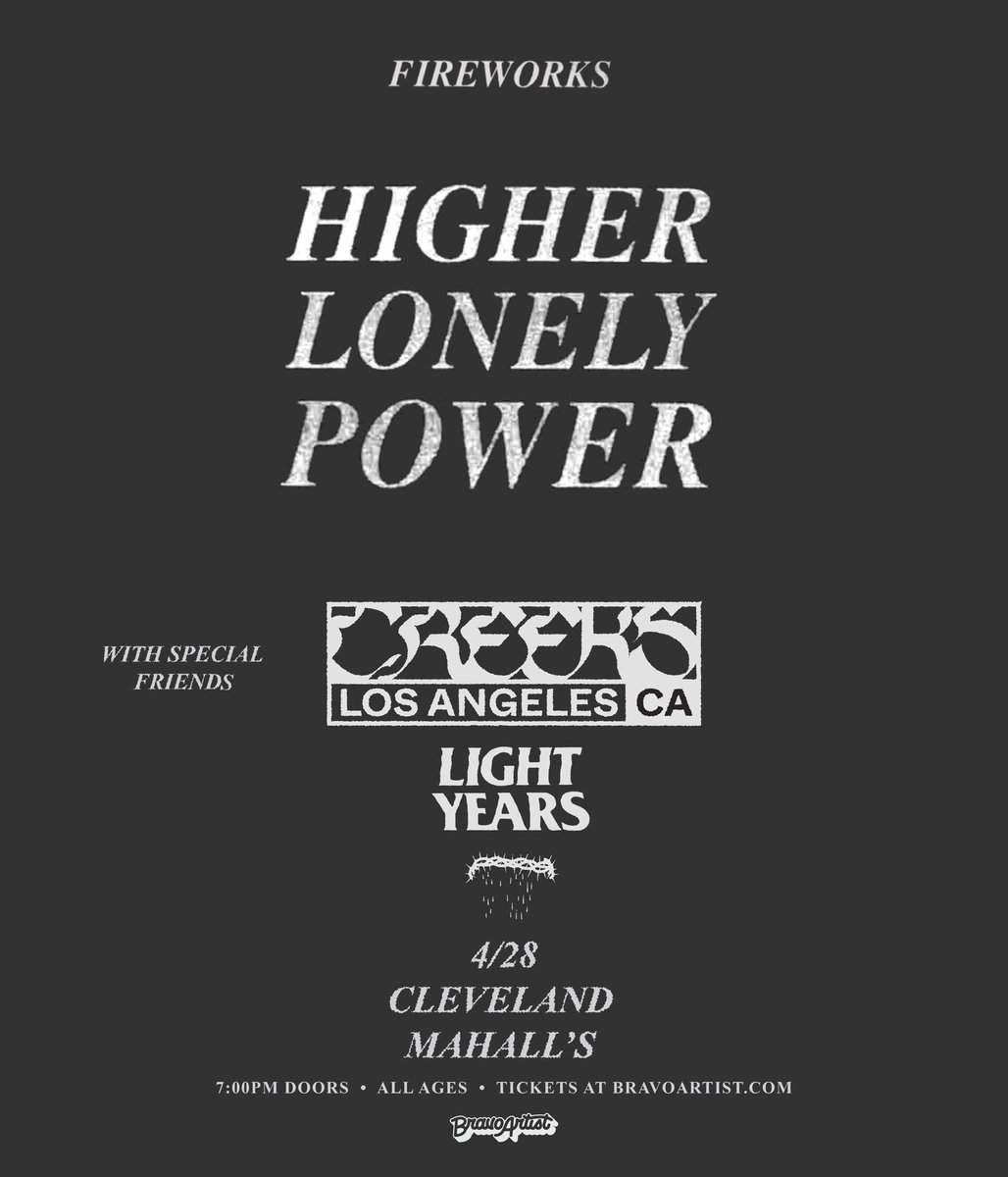 Don’t miss out on this show. 
<a href="/WeAreFireworks/">Fireworks</a> 

Tickets seetickets.us/fireworkscle23