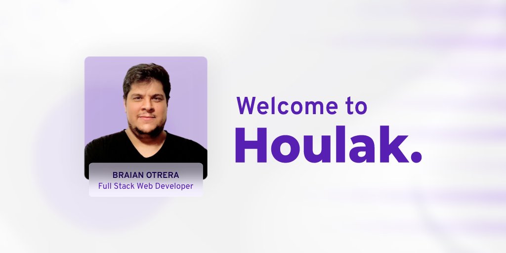 We keep growing as a company and we are happy to welcome Braian Otrera as a Full Stack Web Developer 🚀

We wish you the best in this journey together 💪🏻
