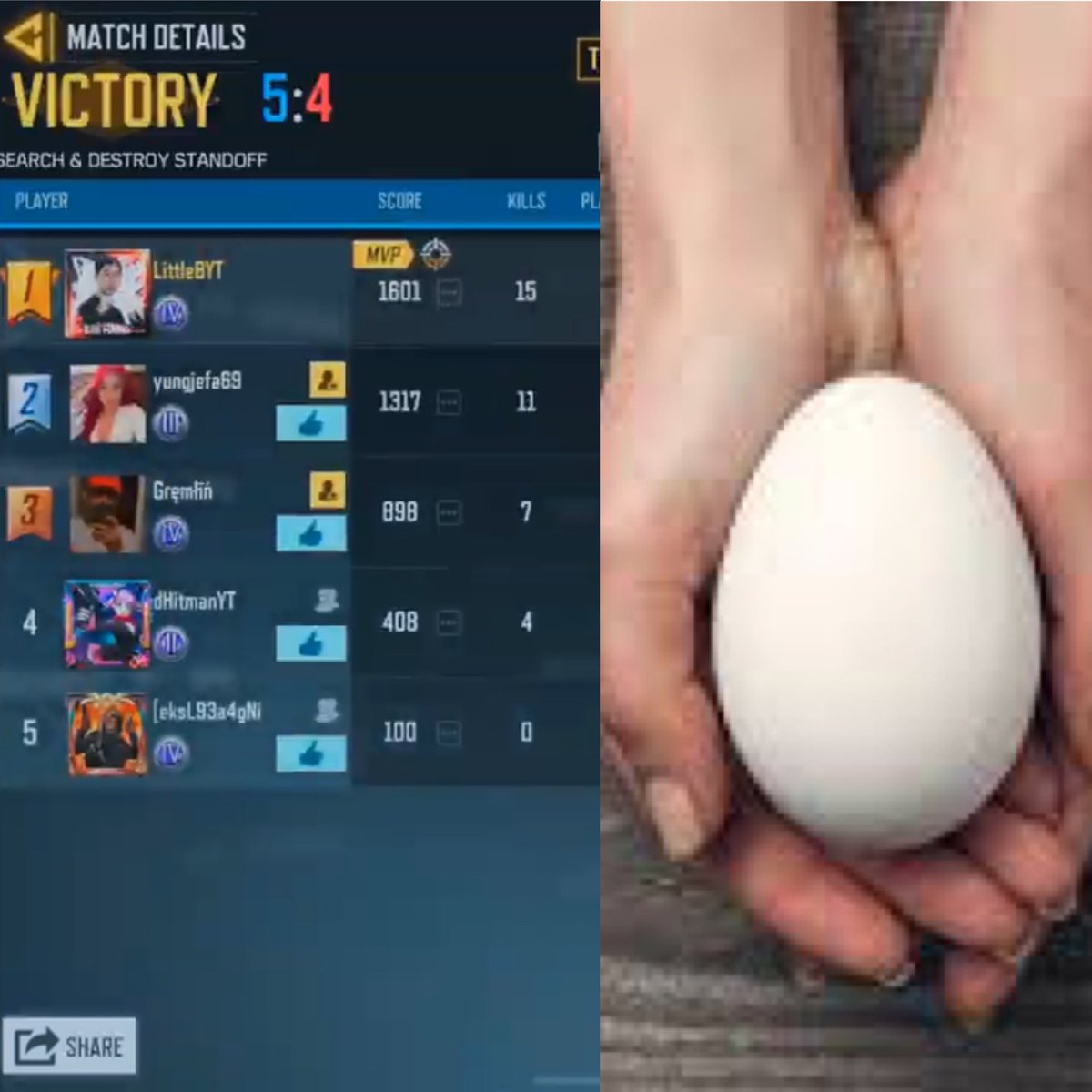 whatupjasian's tweet photo. @LittleB_inV @RealBobbyPlays Goose egg https://t.co/ZVe4yt39Y0