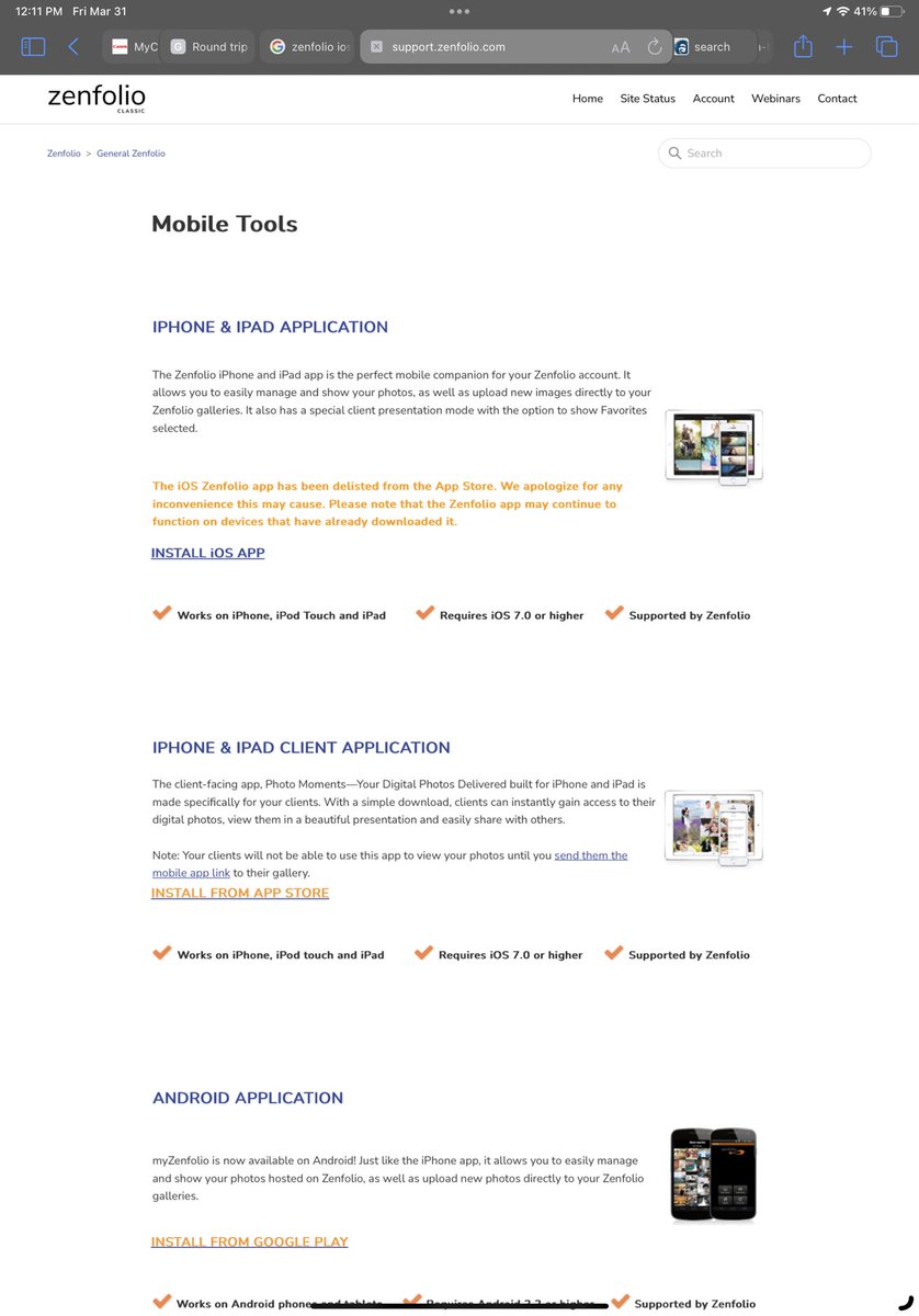 ⁦<a href="/Zenfolio/">Zenfolio</a>⁩ such a shame you couldn’t bother to notify users your app was delisted from the #ios #appstore #zenfailio #zenfolio