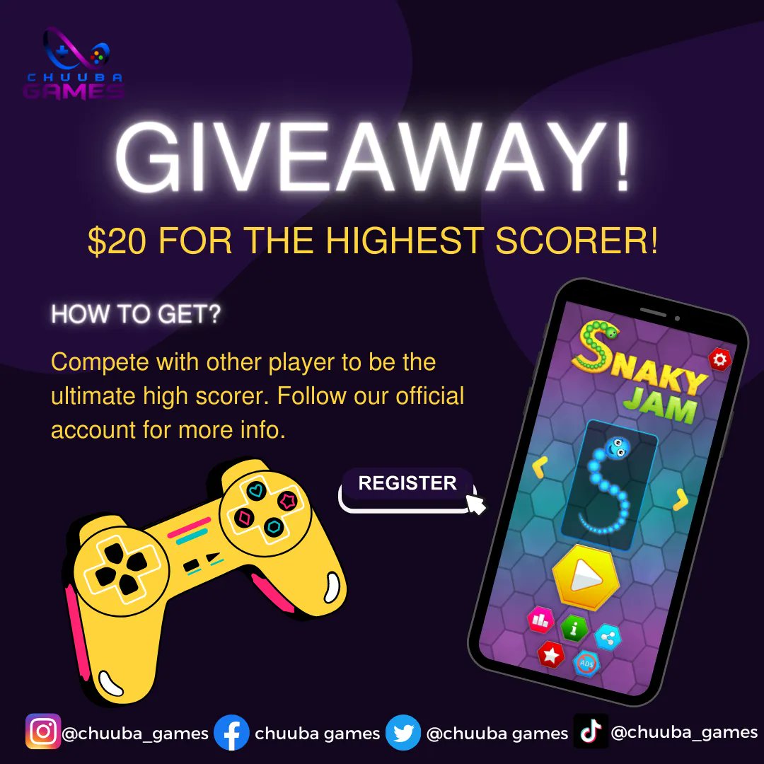 chuuba_games's tweet image. Ready to beat the high scores?! Come and join us in this exciting easy to play but very hard to reach high scores mobile games. If you think that you&apos;re the best in this kind of game then what are you waiting for? Register now!

#games #addictivegames #favoritegame #chuubagames