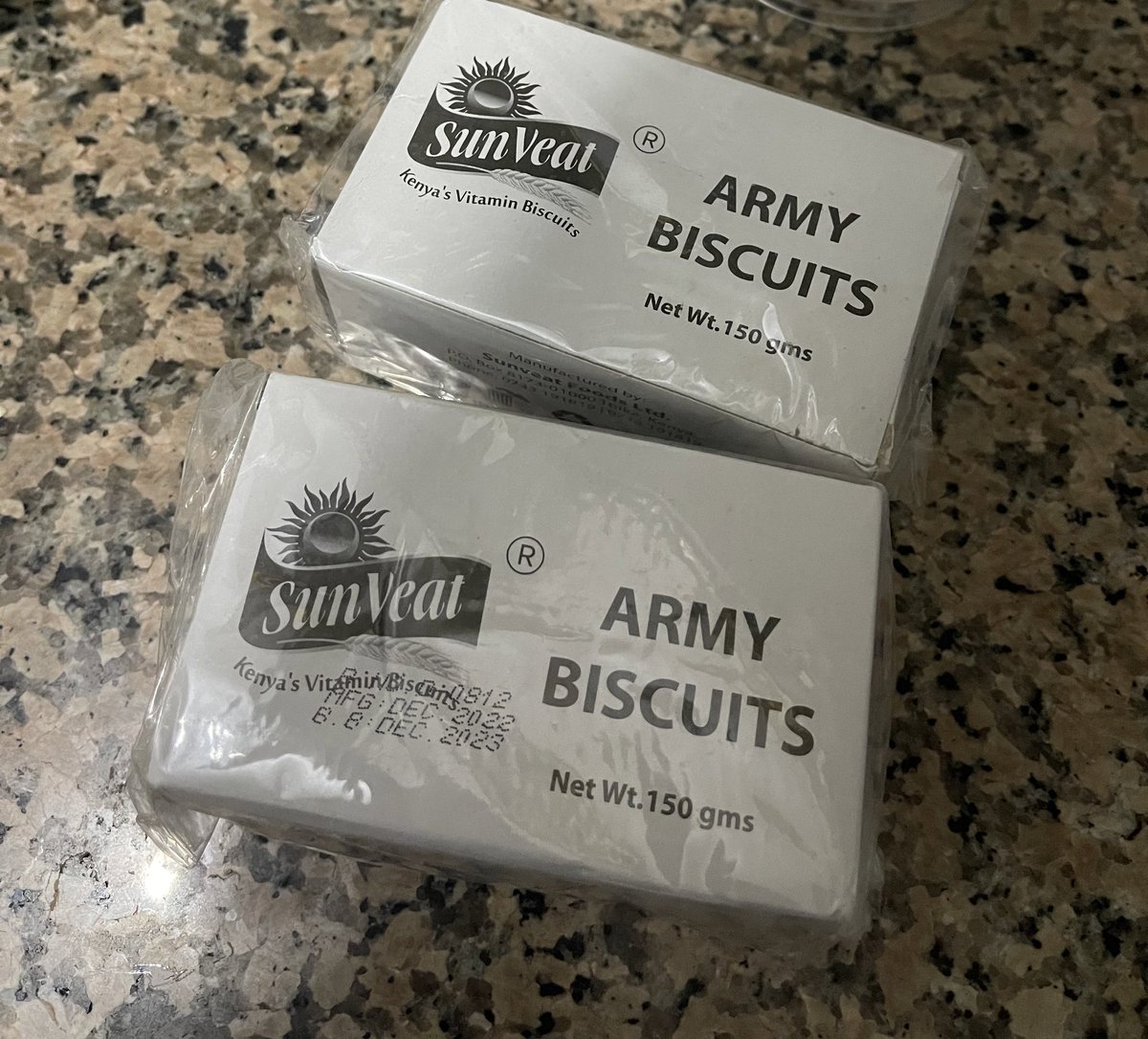 KDF Biscuits

If you've ever had the chance to consume them, retweet, those who haven't let us meet on the replies, and I'll see what I can do.

Always Mission ready.