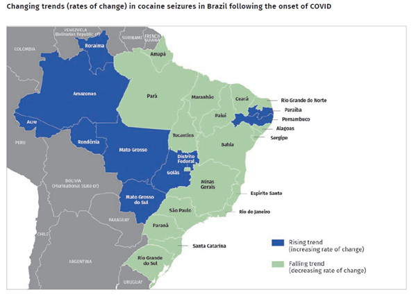 The cocaine market in Brazil 🇧🇷 has undergone significant shifts in the post covid era. To learn more about these alterations read the #GIFP action <a href="/CRIMJUST_UNODC/">CRIMJUST</a>   Global Report on Cocaine here: illicitflows.eu/crimjust-globa…
🇪🇺