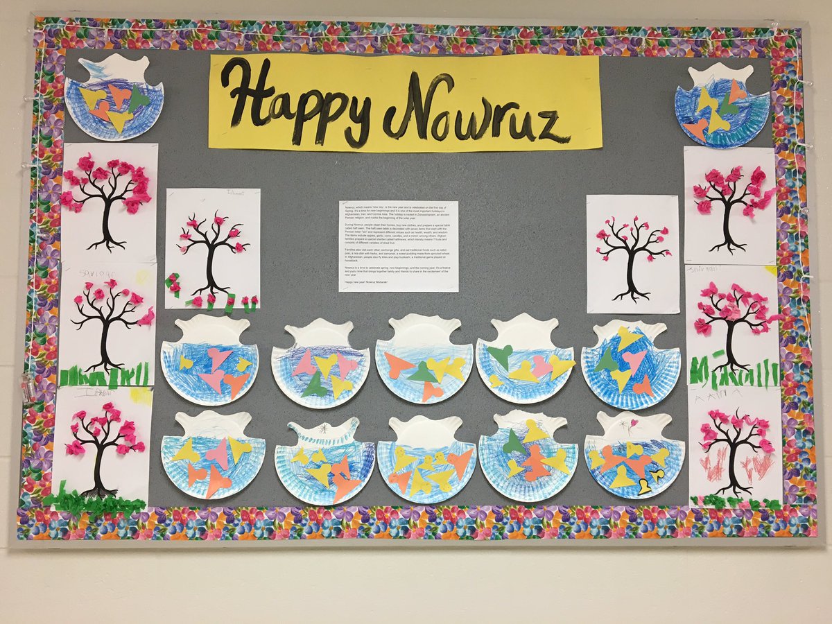 Ramadan and Nowruz in HFL’s hallways beautiful displayed by our youngest students in Kindergarten. Very creative JK’s and SK’s 👍#Ramadan2023 #Nowruz2023