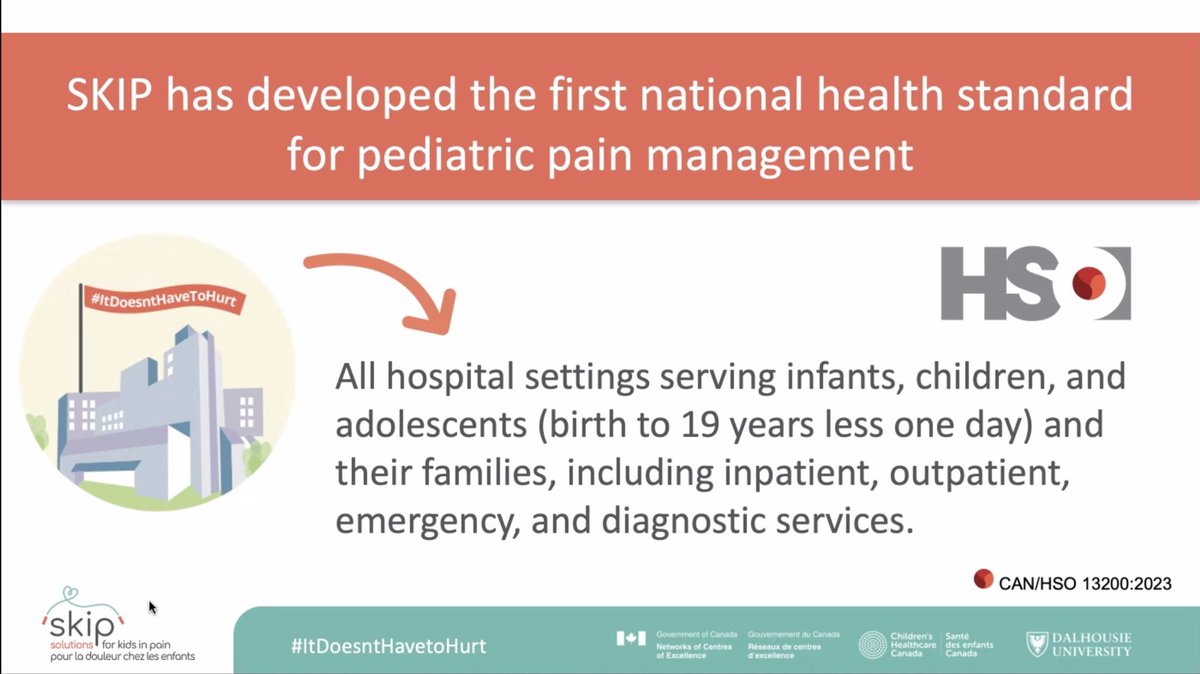 Very excited to be joining in on the @CanadianPain #CanadianPainRounds today to learn about the FIRST national health standard for pediatric #pain management! @KidsInPain #ItDoesntHavetoHurt 🙌🏻🌟