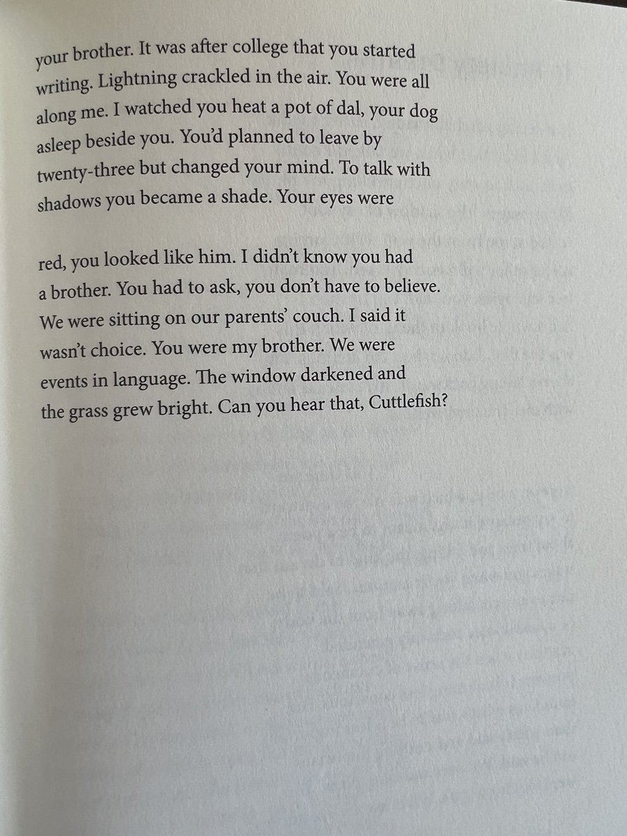 VChangPoet's tweet photo. Cuttlefish by UK poet Will Harris, from Brother Poem, published by Wesleyan Press. https://t.co/FY0j02O0rk