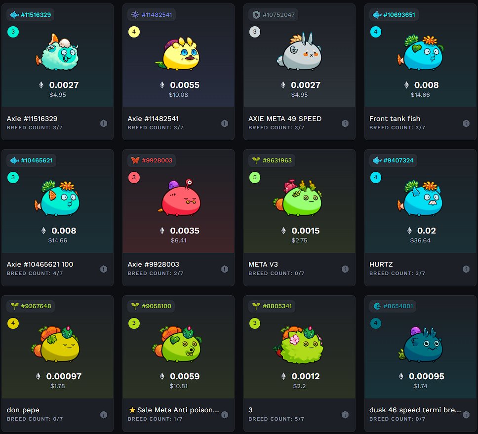 G_Napoleon84's tweet photo. Partió la bestia. 5to que se va.

Y se vino la rebaja de precios📉. Varios a floor price para el que quiera aprovechar!!!

Quedan solo 18

Link wallet: https://t.co/Yp9SJHYpdR

@AxieInfinity @AxieInfinity_ES https://t.co/z5BQkdWKqd