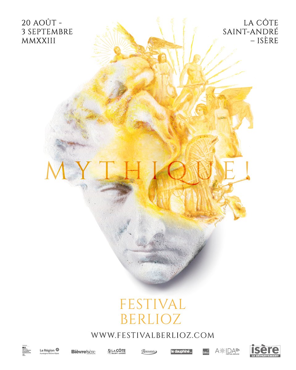 Festival Berlioz 2023 !
Découvrez l'affiche de l'édition 2023 du Festival Berlioz qui s'annonce... Mythique ! 
RDV vendredi 7 avril pour découvrir la programmation et réserver vos places. #festival #musiqueclassique #ete2023