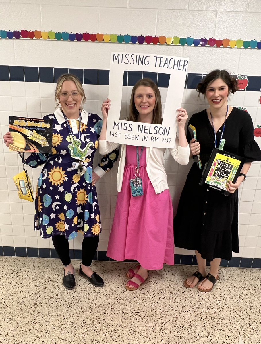 Book Character Dress Up Day with Miss Frizzle, Miss Nelson, and Miss Viola Swamp! #2ndgrade @PES_Mustangs @acpaulsonvb #pembrokepride #themagicschoolbus #missnelsonismissing