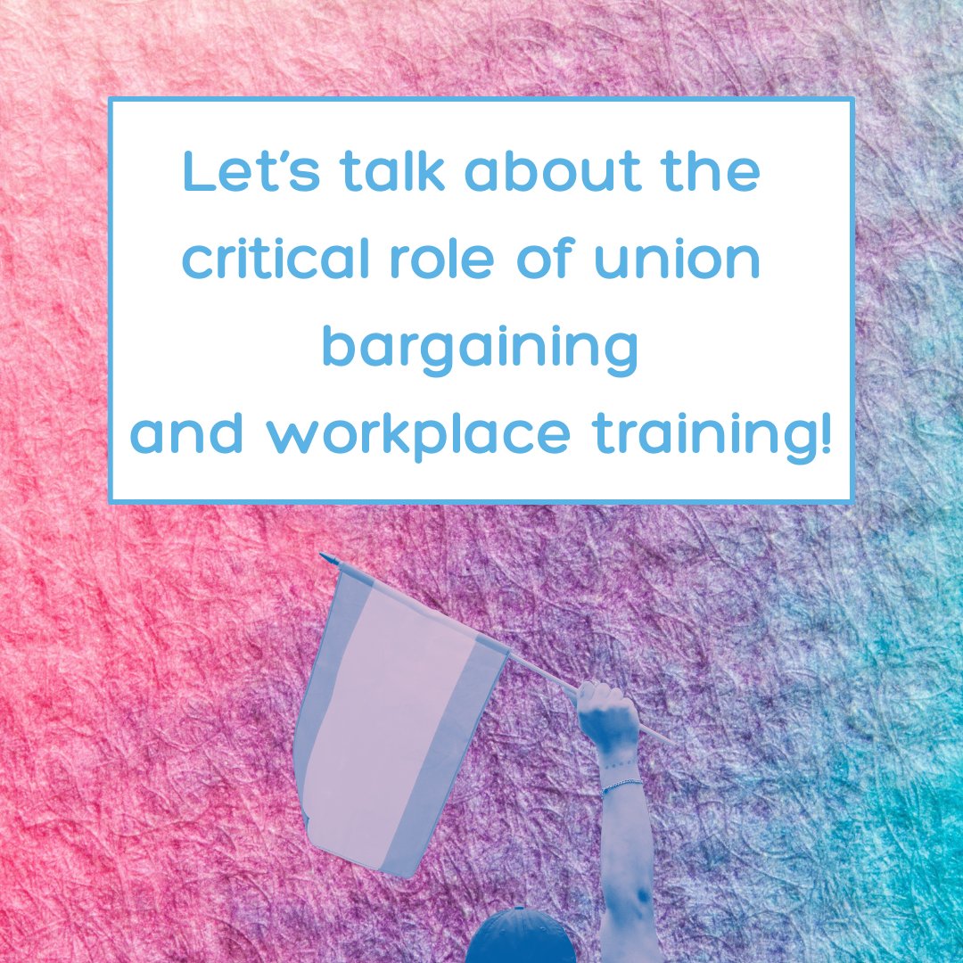 UFCWCanada's tweet photo. For #TransDayOfVisibility, let's talk about the critical role of union bargaining and workplace training! @UFCWOUTreach #TDOV (5/6) https://t.co/FVf9LTlxiM