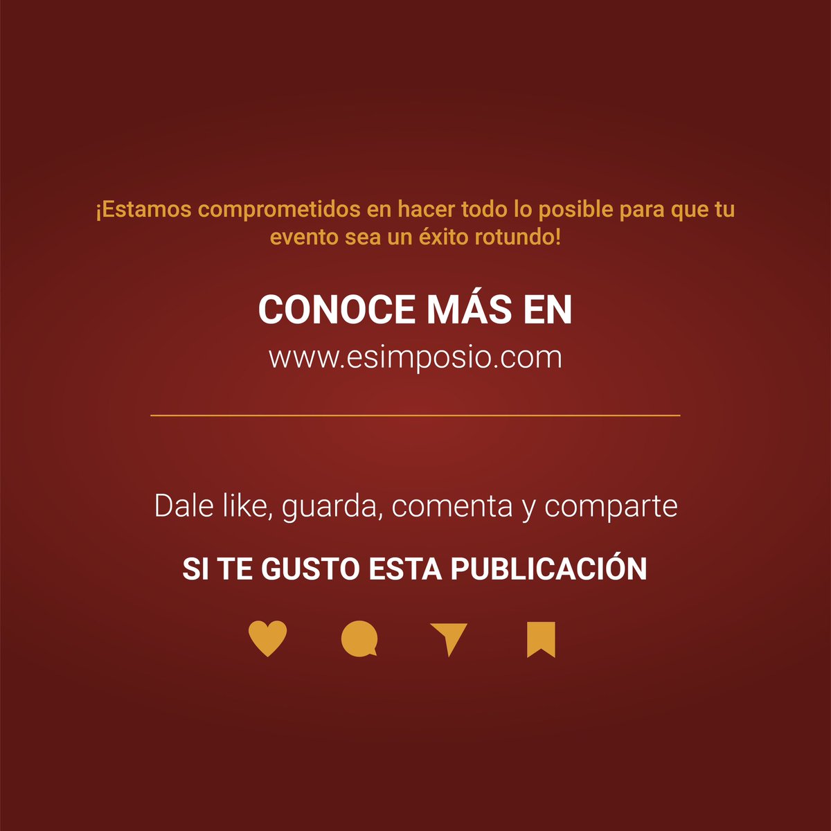 mieSimposio's tweet photo. Pre-evento es una de las fases más importantes para la organización de tus eventos. 📌
Conoce más sobre ella en nuestra página web https://t.co/rW5xqvYjvm
Y ya sabes, si te gusto esta publicación, dale like, guarda, comenta y comparte. https://t.co/68i0kqW1G9