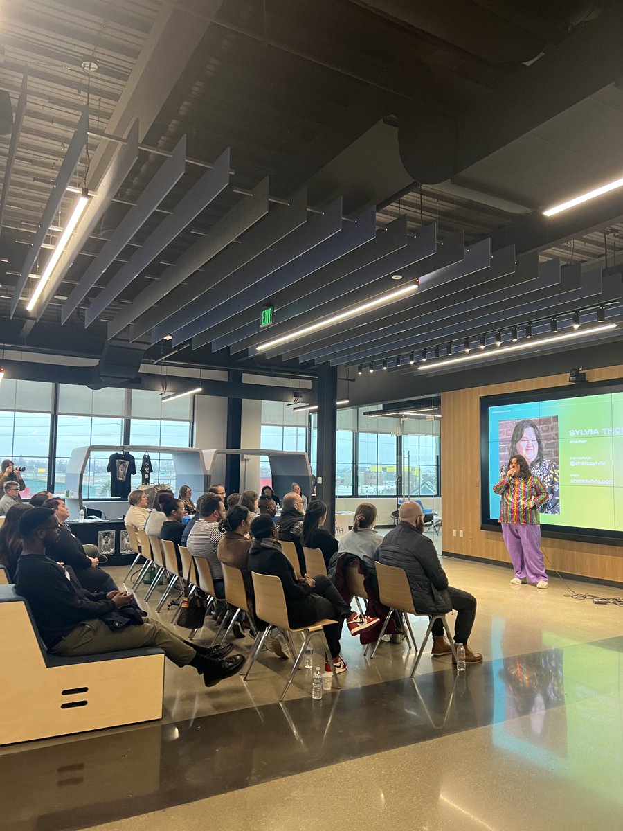 We had such a fun morning welcoming @Indianapolis_CM to our space. Jenny Boyts, Board President of @indypride, shared her personal story and her work to bring equity to LGBTQ rights in Indianapolis. There were also feature performances by Jody Galadriel Friend and Sylvia Thomas.