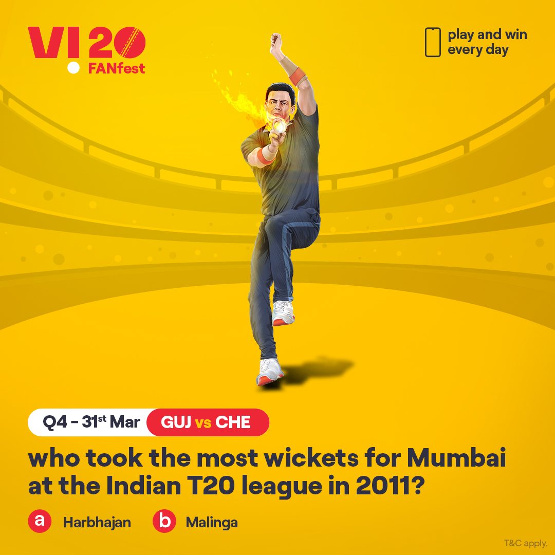 ViCustomerCare's tweet image. Here’s your chance to win the hottest prizes. Comment #Vi20FANFest with the right answer to all the questions today and stand a chance to win big – a📱every day. The one who gets the most questions right this season will get 2 tickets to the finale. #ContestAlert