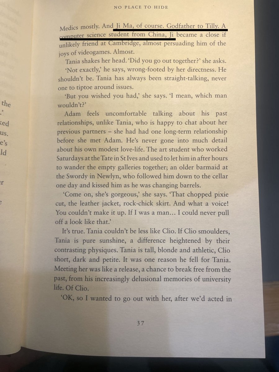 I am thrilled to get a signed copy #NoPlaceToHide from @JSThrillers. A fiction in the era of surveillance: they are watching you. The popular character # Ji MA appears many times across this book. The real # Ji MA is here. @MansfieldOxford