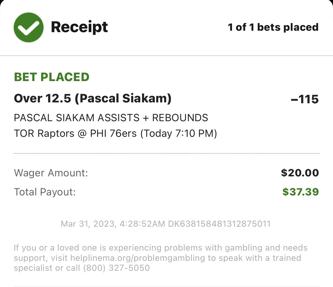 letsgettergoinn's tweet photo. Free play number 2!
1 unit - Pascal Siakam o12.5 REB+AST -115 DK
Goodluck and like if tailing!
#fanduel #draftkings #gamblingtwitter #nbapicks #nhlpicks #prizepicks #sports #money #gettergoin https://t.co/WmT5FYKNS1