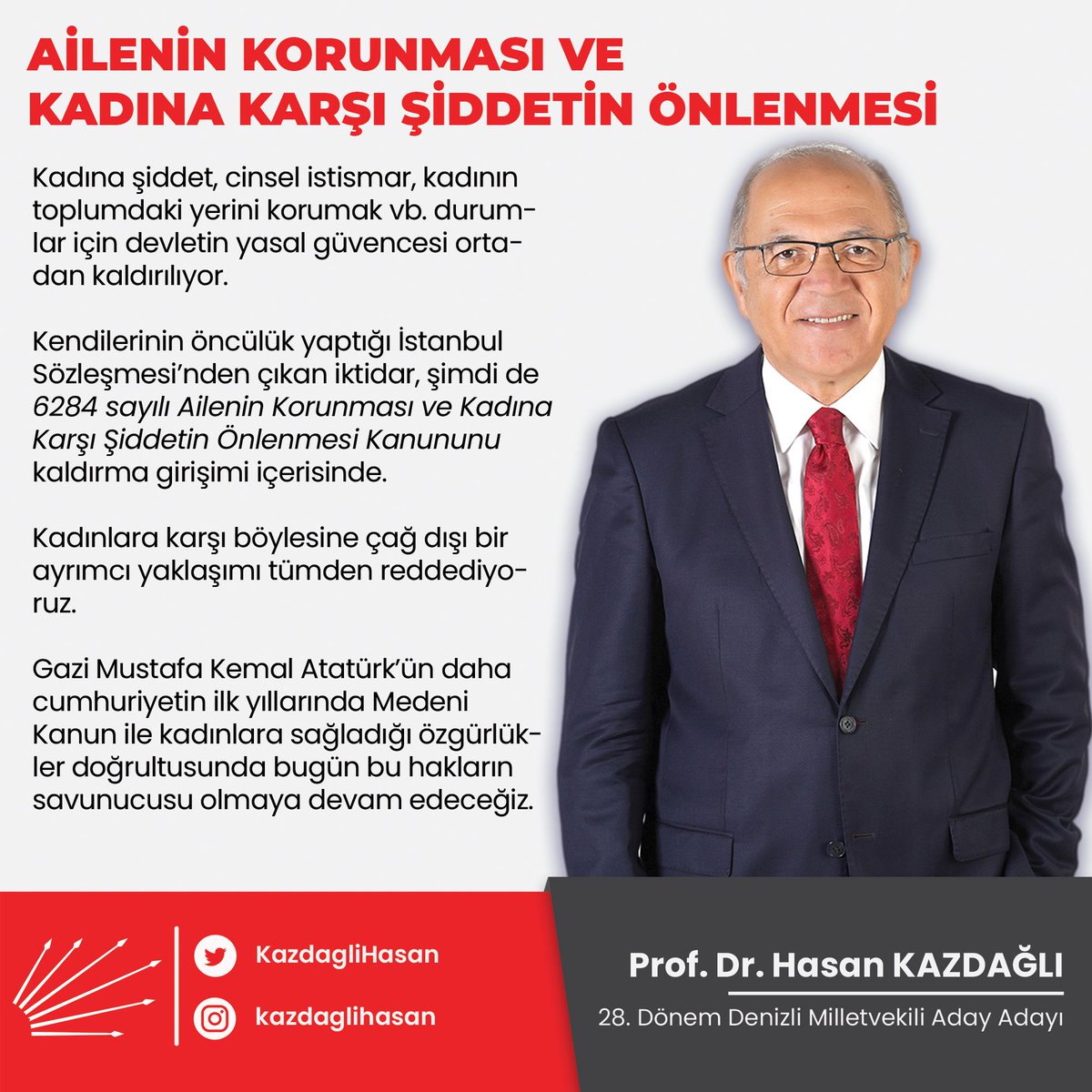 Kadına karşı şiddetin önlenmesi önceliğimizdir.