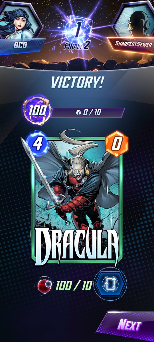 BCG_CS's tweet image. Hit Infinite in Marvel Snap this season, absolutely loving this game. Played a Lockjaw &amp;amp; Stats deck from 75 up, with a little Sera Control and Patriot Ultron mixed in.