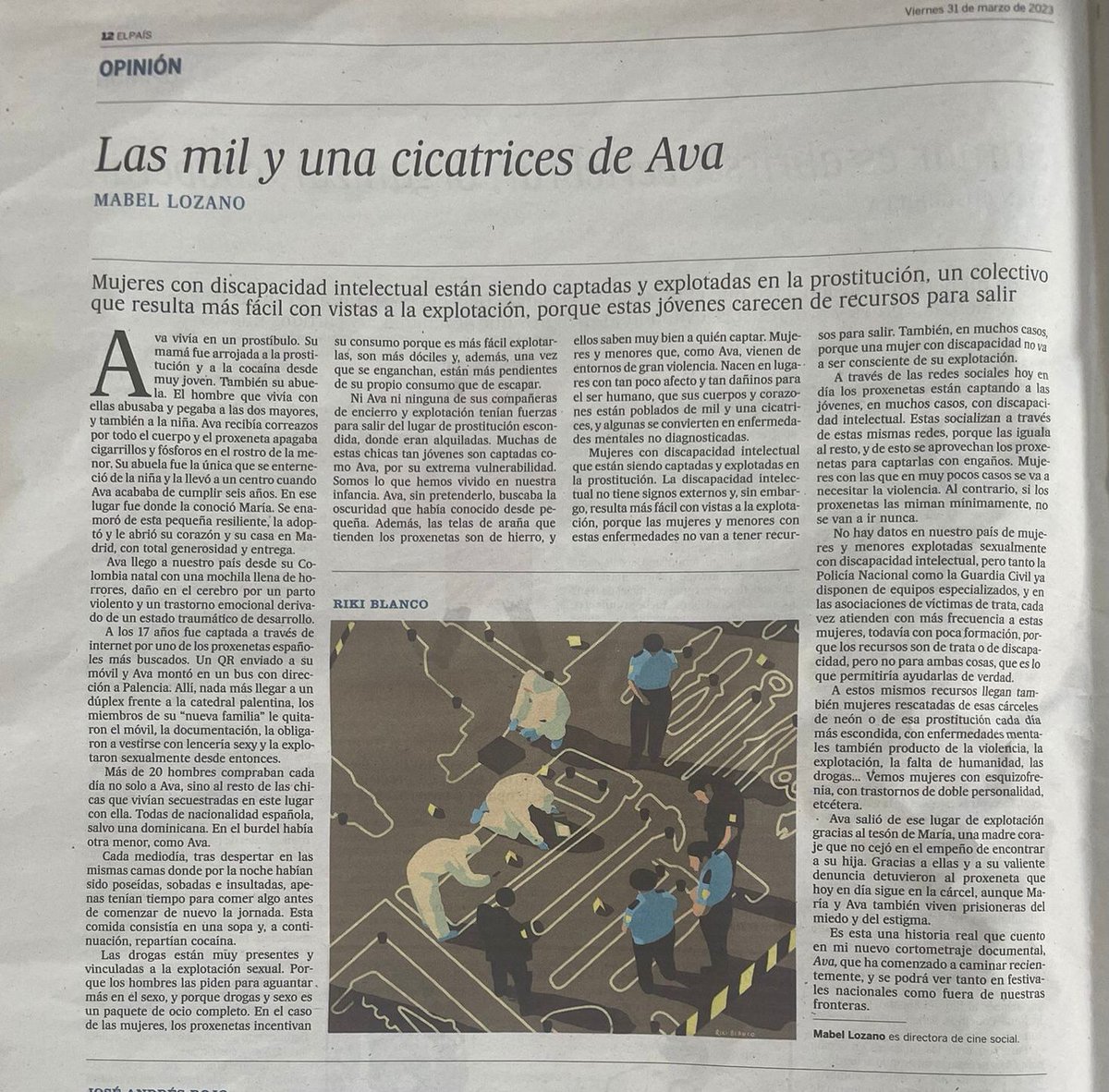 ameliajover's tweet photo. "Ava" nou curt dirigit per @LozanoMabel , presentat a diferents festivals ,com ara el de Medina del Campo, el de Màlaga, Cartagena de Indias d'entre altres.
Explica la duresa que viuen  també altres víctimes del sistema prostitucional; filles i fills de les dones prostituïdes. https://t.co/yYifEQs3iB