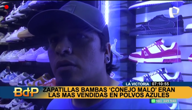 PTV_Noticias's tweet photo. #BDP #EnVivo | DURO GOLPE A VENTA DE ZAPATILAS BAMBA. Las más vendidas eran el modelo ‘Conejo malo’
Míranos EN VIVO ► https://t.co/gj7lGwGLNU 
#PanamericanaTelevisión #NoticiasPanamericana #PolvosAzules https://t.co/VTf6gG4gHM