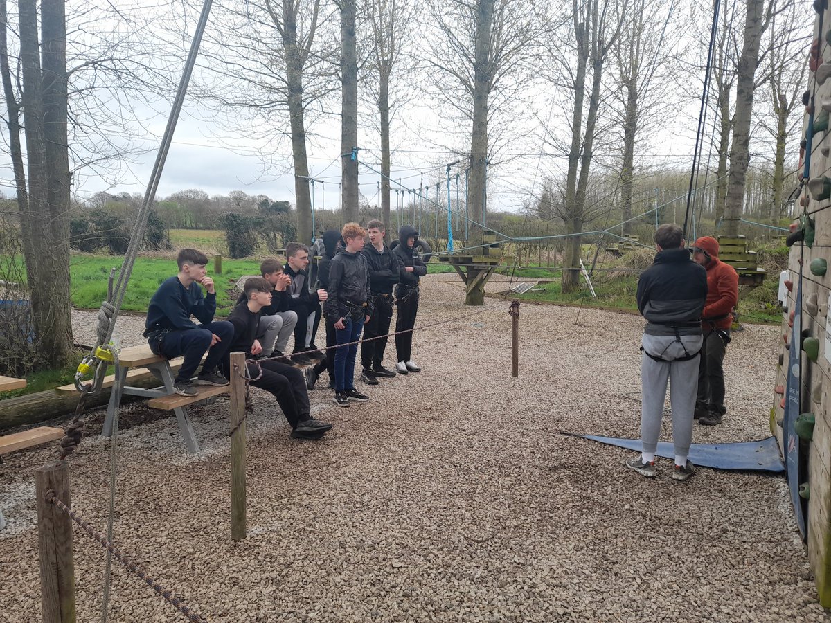 Cambridge Natuonal Students ready for an afternoon of rock climbing at Rock and River