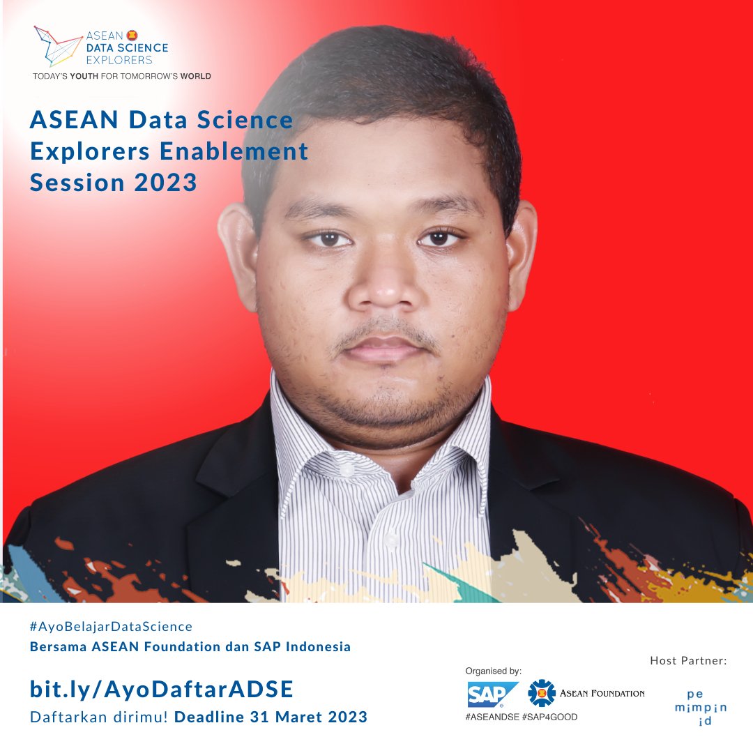 rizaktirahma13's tweet image. Saya siap! Anda siap? bit.ly/AyoDaftarADSE
#Adse #aseandatascienceexplorers #ASEAN #aseanindonesia2023 #aseanindonesia #ASEANFOUNDATION #JKT48