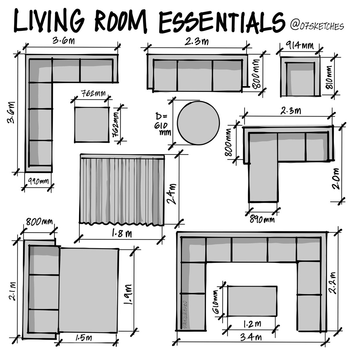 The07Sketches's tweet image. When it comes to furnishing your living room, there are a few key essentials that you should consider - #architecturedesign #livingroom #interiordecor