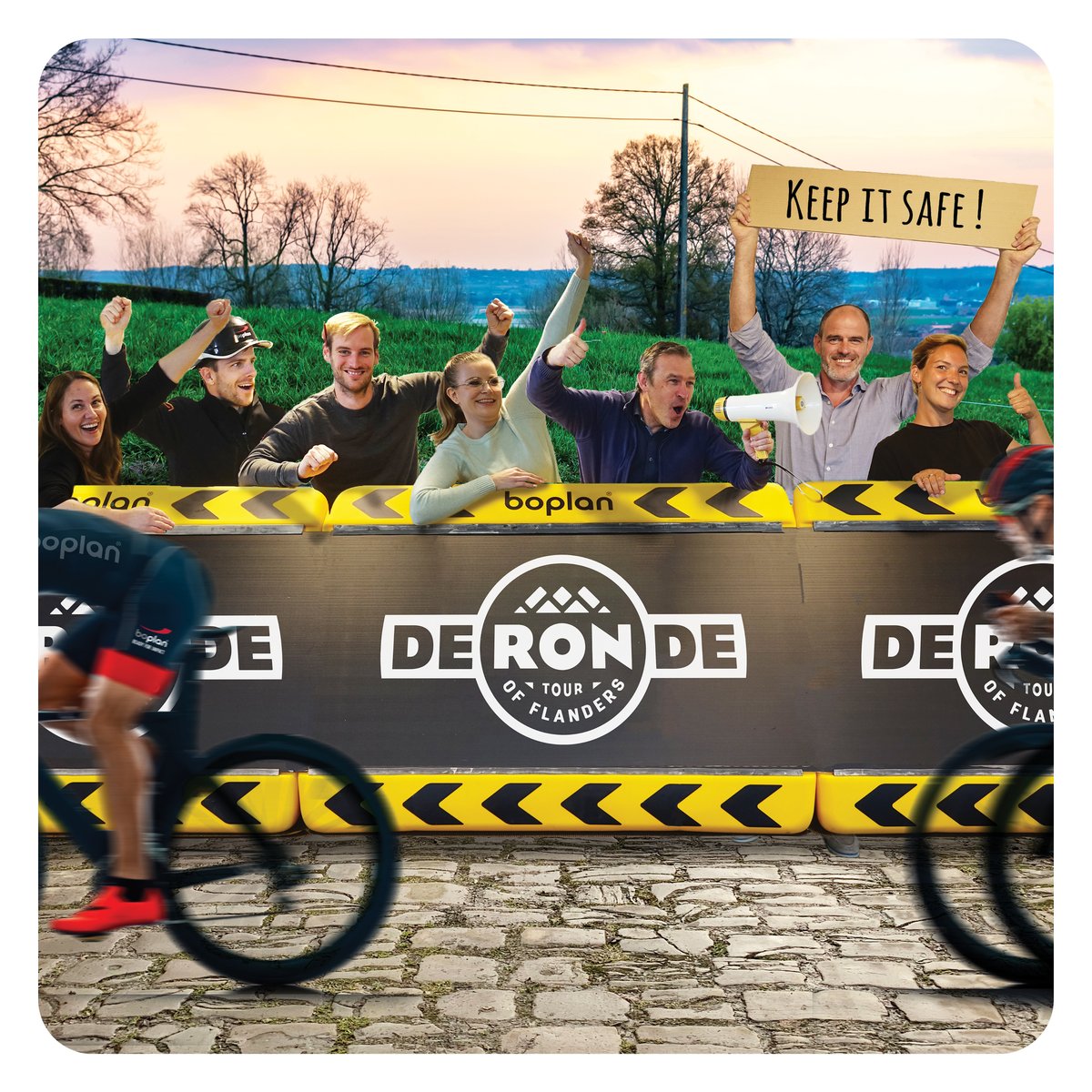 Boplan is ready for Flanders Finest! ⚫️🟡

#Boplan #RVV #ReadyForImpact #Cycling #Safety