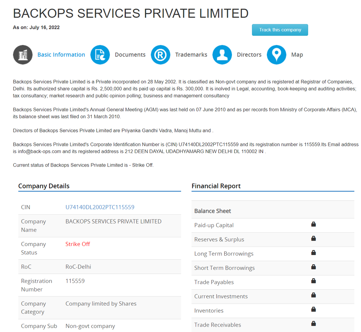 In 2002, @RahulGandhi started Backops Services Private Ltd in Mumbai ...