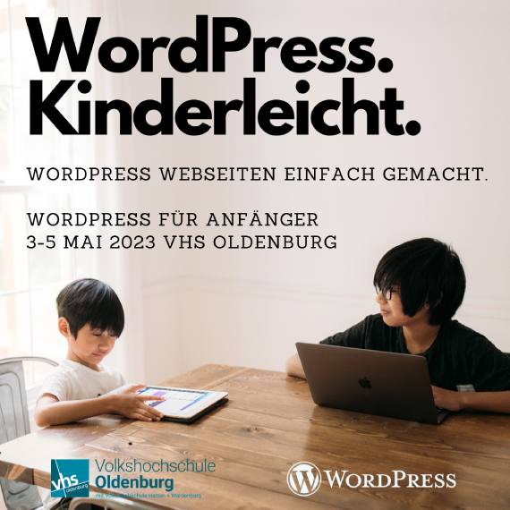WarrenLNaida's tweet photo. WordPress Lernen!
WordPress Schulung für Anfänger und Einsteiger

2 Tage WordPress
1 Tag SEO, Analytics, eCommerce uvm.

@VHSOldenburg 
3-5 Mai 2023

https://t.co/eRxelG7IcY

#WordPress https://t.co/jBB6x3wsNx