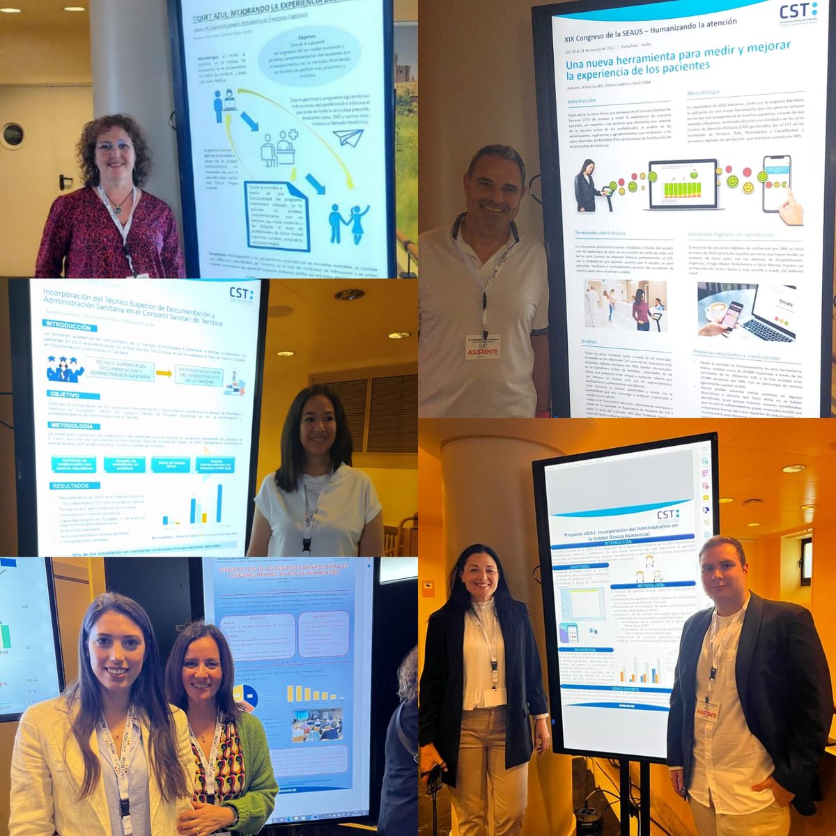 CSTerrassa's tweet photo. 💬Representació de diferents professionals de Gestió de Pacients i Atenció a la Ciutadania del #CSTerrassa al 19 Congrés de la #SEAUS "Humanizando la atención" 👏🏽
@SEAUS1 https://t.co/GhAlF3BRWg