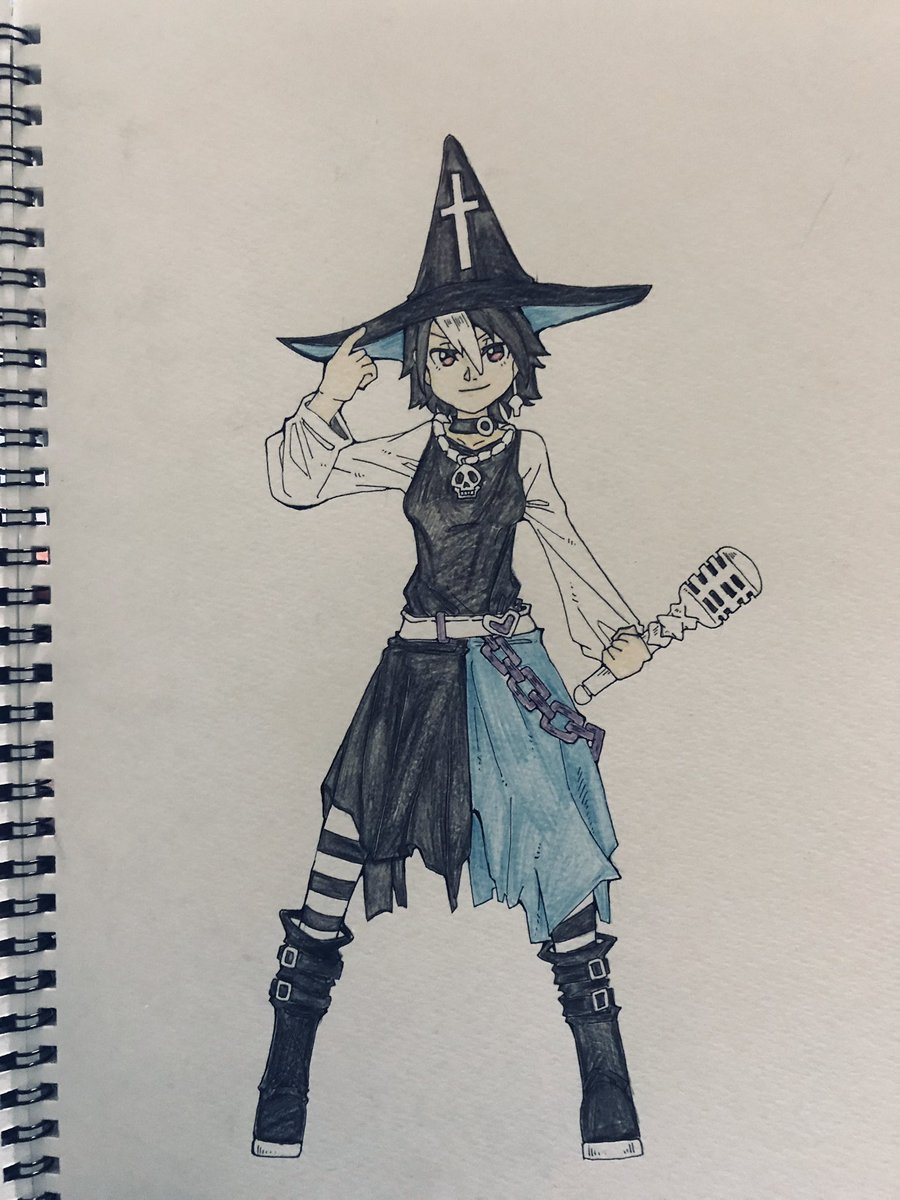 『魔女』、アナログ時代の
頃から作るくらいには好きな
ジャンル。全員帽子と杖の
デザインが違う。 