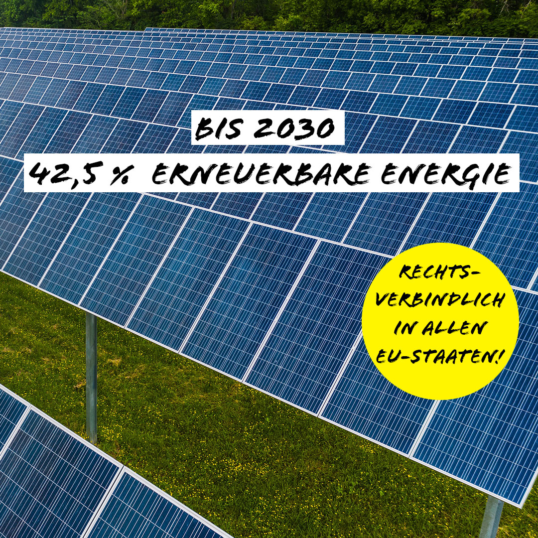 Ganz wichtige Einigung zwischen EU-Parlament, EU-Kommission und EU-Mitgliedstaaten: 
 
☀️ 42,5 % des Energieverbrauchs aus Sonne und Wind!
❌ Atomkraft ist keine erneuerbare Energie!

#erneuerbareenergie #renewableenergydirective

x.com/micha_bloss/st…