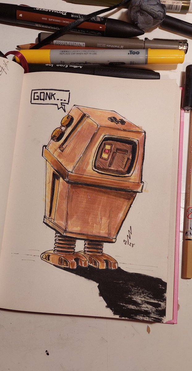 chiefinspectaa's tweet photo. *sad gonk*
What can I say, @TheBadBatch finale left me heartbroken.
Im in denial, just like Sarge says 😆
It was amazing though, can't wait for season 3 🤩
#gonky #starwars #badbatch #fanart #hydraballista https://t.co/K0jy8umT1r